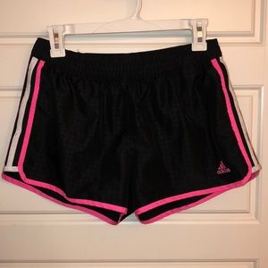 Black running shorts